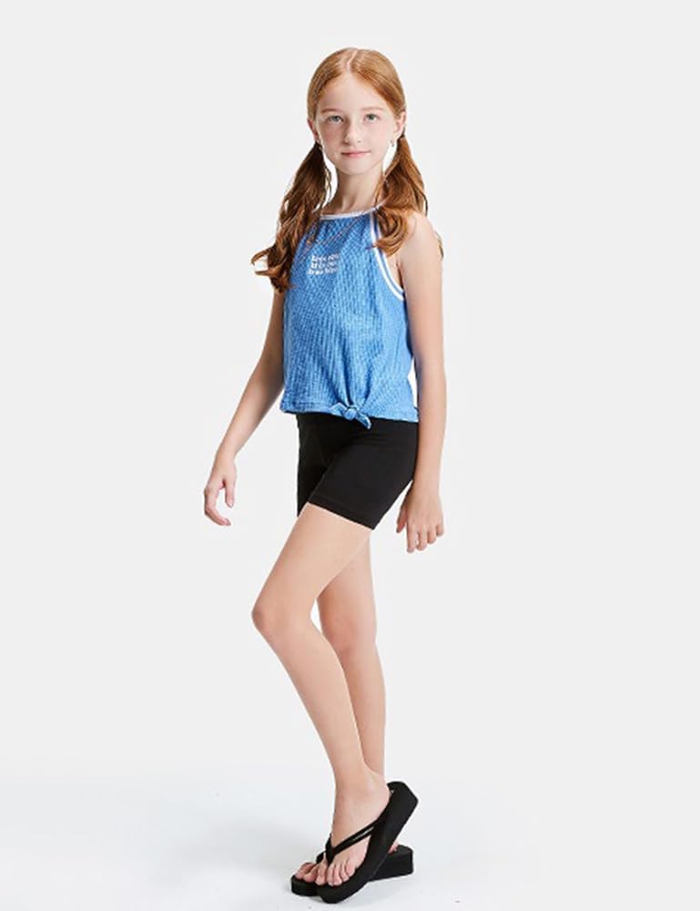 Kiench Girls Bike Shorts Cotton Pack of 4 Teenager Short